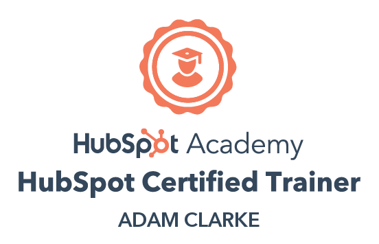 Adam Clarke's Certified HubSpot Trainer badge